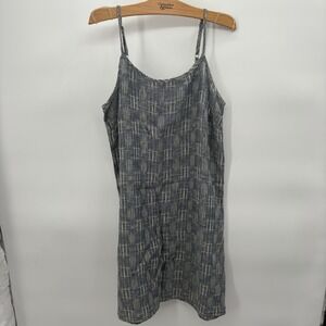 CP Shades Women's‎ Angie Spaghetti Sundress Dress Blue Linen Size Small #16G